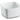 A white square reusable tub without a lid.