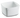 A white square reusable tub without a lid.