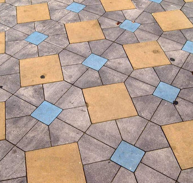 The Process of Painting Concrete Pavers in A Unique Way