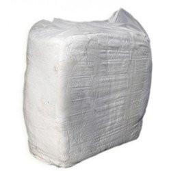 Bag of White Cotton T-Shirt Rags 10kg