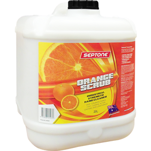 Septone Orange Scrub Hand Cleaner + Pump 20Ltr