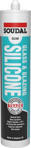 Soudal Glass & Glazing Silicone Cartridge Translucent - 300ml