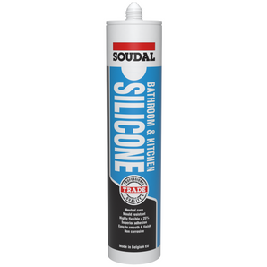 Soudal Bathroom & Kitchen Silicone 300ml Grey