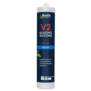 Bostik V2 Glazing Silicone Cartridge Translucent (15 Per Box)