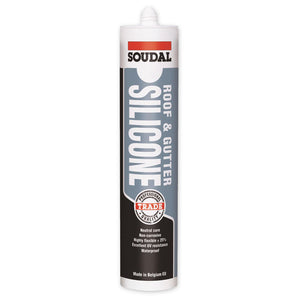 Soudal Roof & Gutter Silicone Clear Cartridge