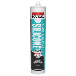 Soudal Glass & Glazing Silicone Cartridge Translucent - 300ml