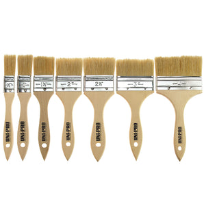 Unipro Flat Unpainted Natural Bristle Chip Brush