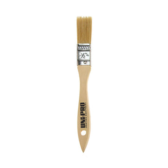 Unipro flat unpainted natural bristle chip brushes in 12mm