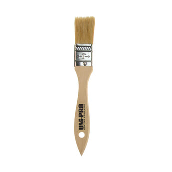 Unipro flat unpainted natural bristle chip brushes in 25mm