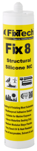 Fix8 Structural Grade Silicone 300ml - Black