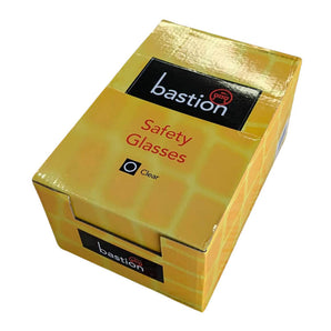 Box of bastion clear safety glasses 