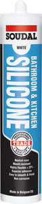 Soudal Bathroom & Kitchen Silicone 300ml White