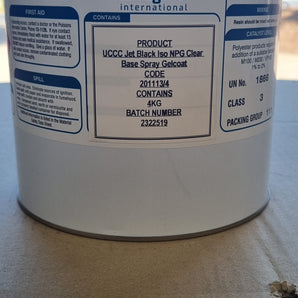 Spray Gelcoat Black 5.0kg (4 Ltr)