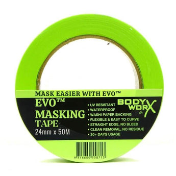 Bodyworx evo green masking tape 24mm