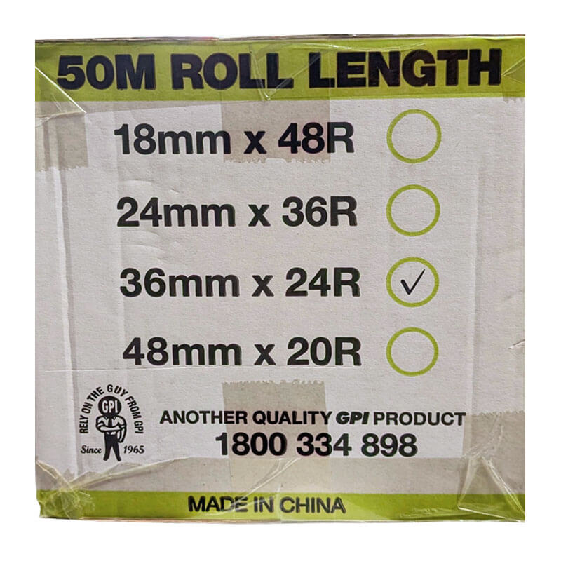 Bodyworx evo green masking tape Carton 24 rolls