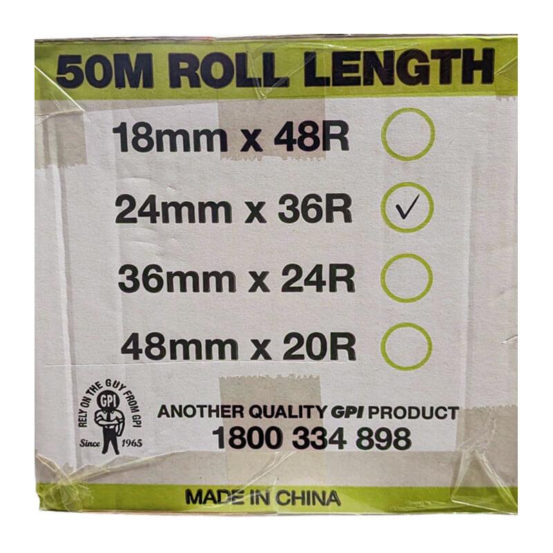 Bodyworx evo green masking tape Carton 36 rolls