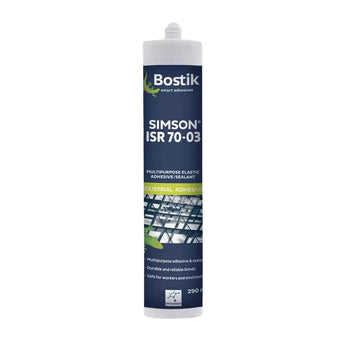 Bostik Simson ISR 70-03 elastic adhesive and sealant cartridge white