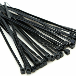 380 x 4.8mm Black UV Cable Ties Pkt 100