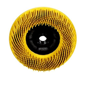BD-ZB BRISTLE DISC 80G YELLOW 115MM X 5/8" INT THREAD 5/CT