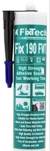 Fix190 Structural Adhesive Fast Cure 290ml - Black