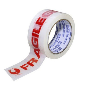 Fragile Packing Tape 48mm x 66mts - red on white