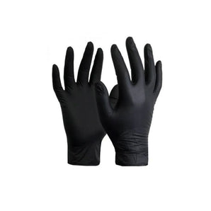 Heavy Duty Black Nitrile Chemical Resistant Gloves (100 per box)