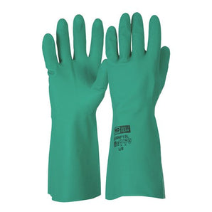 GREEN NITRILE GLOVES chemical resistant gloves - XL