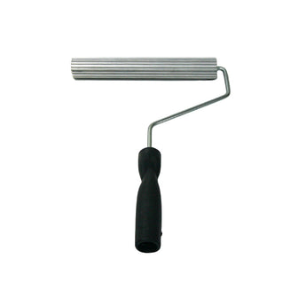 Horizontal grooved paddle roller for fibreglass laminating 150mm