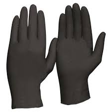 X-Large Bastion Premium Nitrile Gloves Black 100 per box