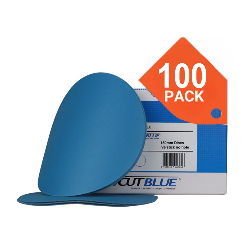 REVCUT Blue 150mm no hole sanding disc 800 grit