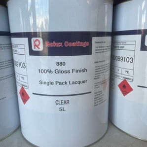 Rolux 100% Gloss Clear Lacquer - 5 Ltr