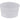 Clear round plastic (PP) container reusable 440ml