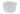 Clear round plastic (PP) container reusable 440ml