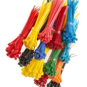 Cable Ties 650pc canister mixed colours