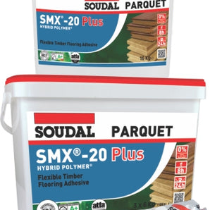 Soudal SMX 20 Plus -Flexible Indoor Floor Adhesive -18kg (3x6kg Foil Bags)