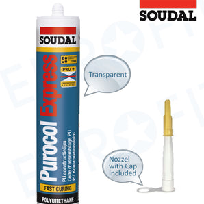Soudal Puracol Express Cartridge Translucent - 310ml