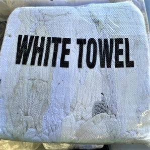 Bag of White Cotton Towel Rags 10kg