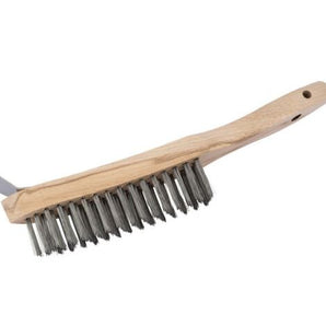 Ff14838 - Large 4 Row Wire Brush with Scraper End